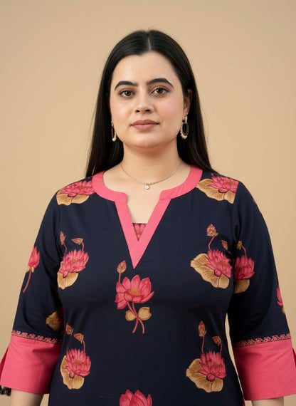 Airy Cotton kalamkari kurti for women