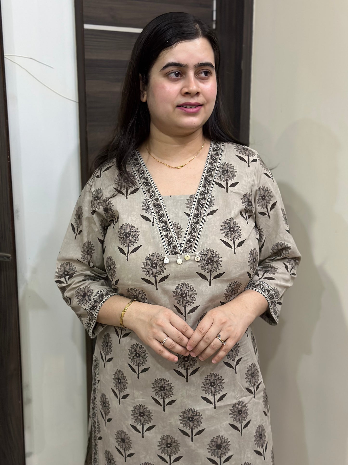 Mehar premium cotton Kurta & Pant Chiku
