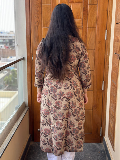 Gulmohar Cotton kurti for women dabu print