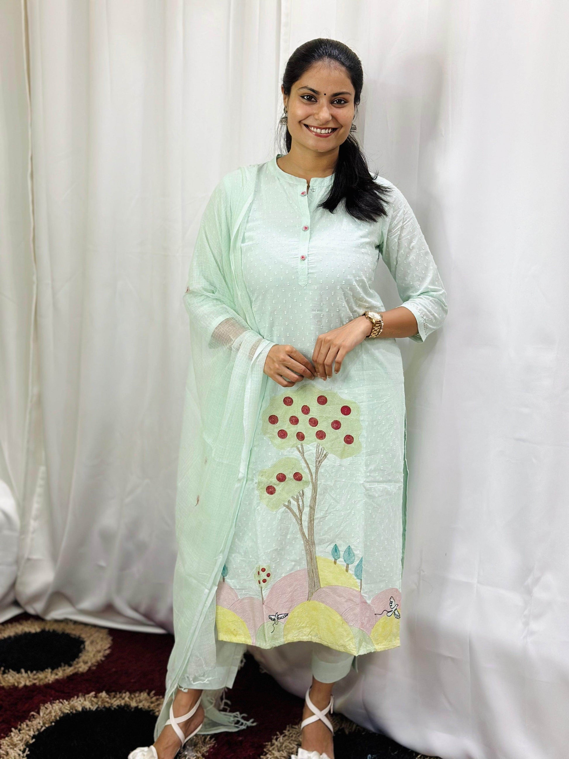 Cotton Kurta Set for Women - Vijay Laxmi