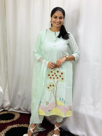 Cotton Kurta Set for Women - Vijay Laxmi