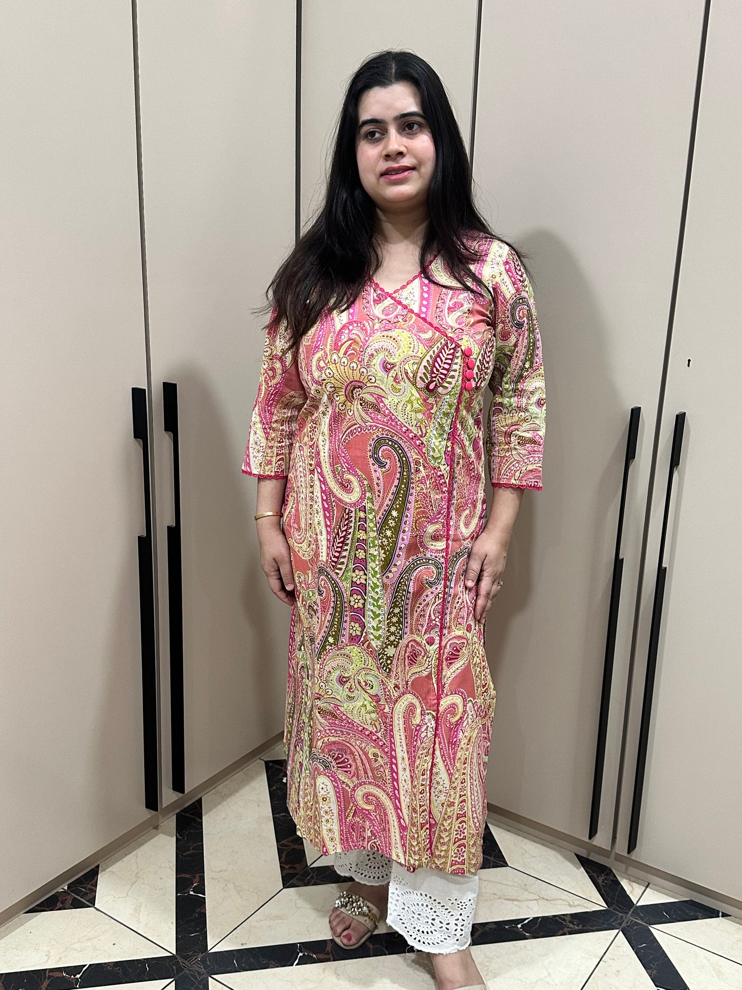 Airy Cotton Kurti for women kalamkari