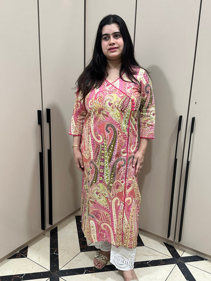 Airy Cotton Kurti for women kalamkari