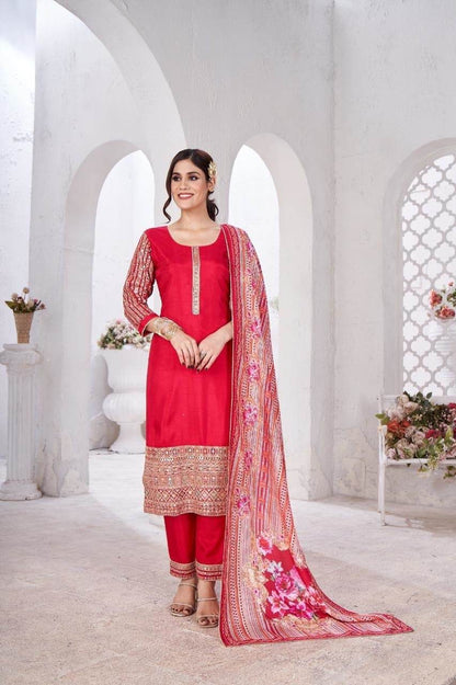 Maharani Crepe Suit - Vijay Laxmi