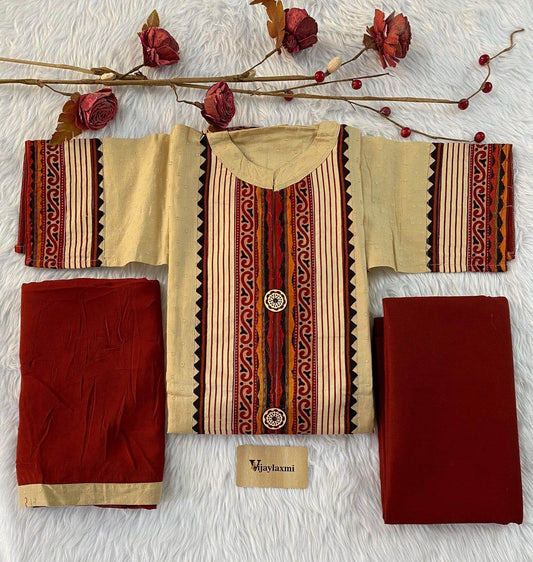 COTTON SEMISTITCHED SUIT - Vijay Laxmi