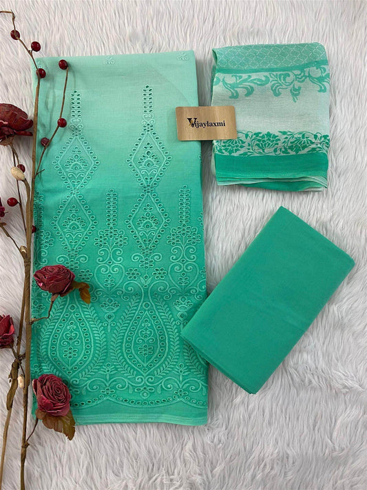 COTTON UNSTITCHED SUIT - Vijay Laxmi