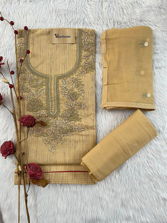 COTTON UNSTITCHED SUIT - Vijay Laxmi