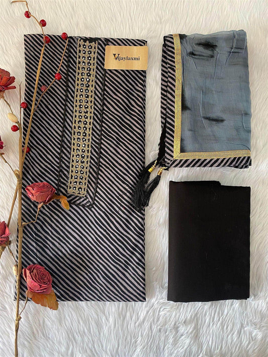 COTTON UNSTITCHED SUIT - Vijay Laxmi