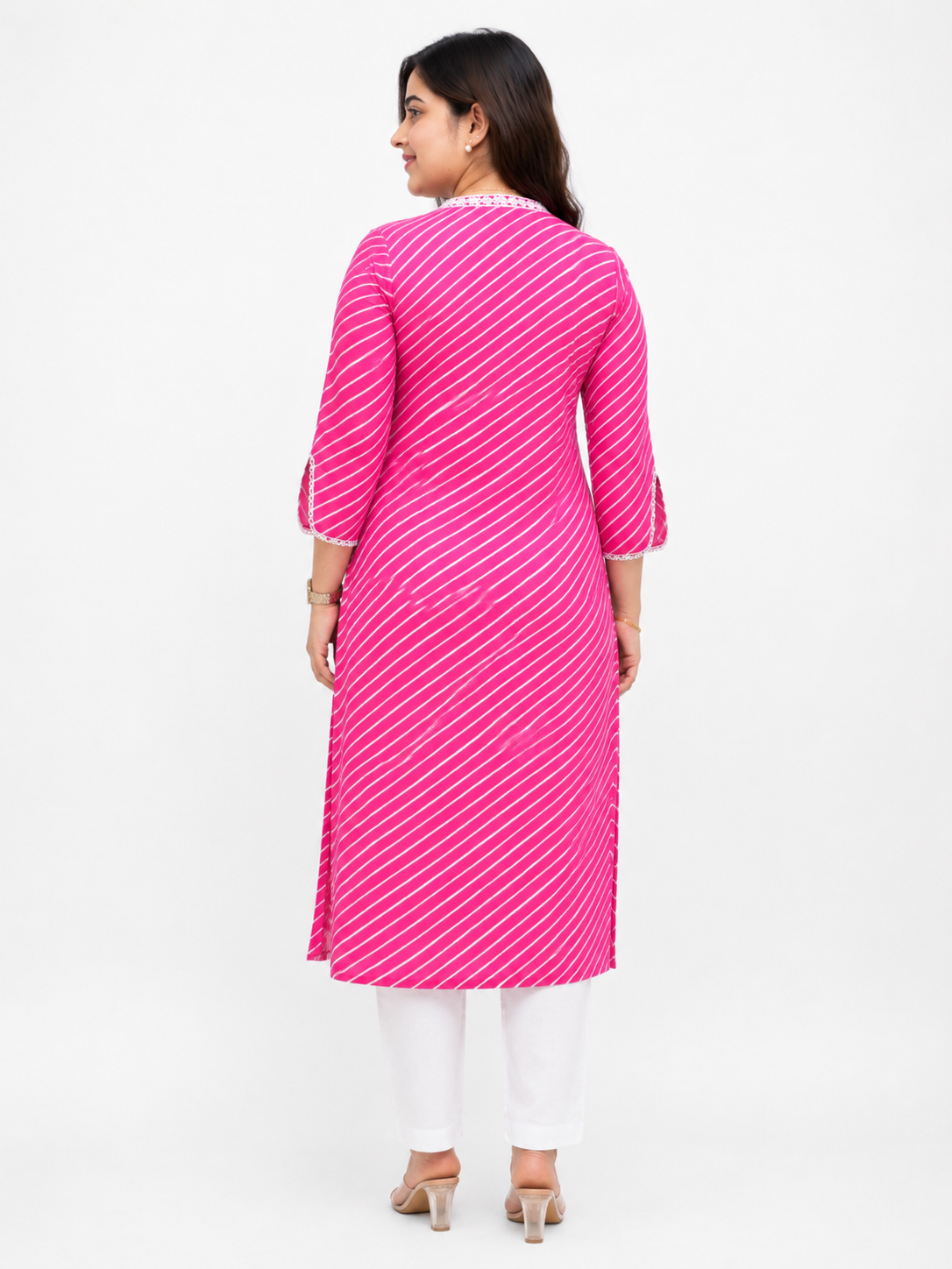 Gulmohar Cotton kurti for women pink