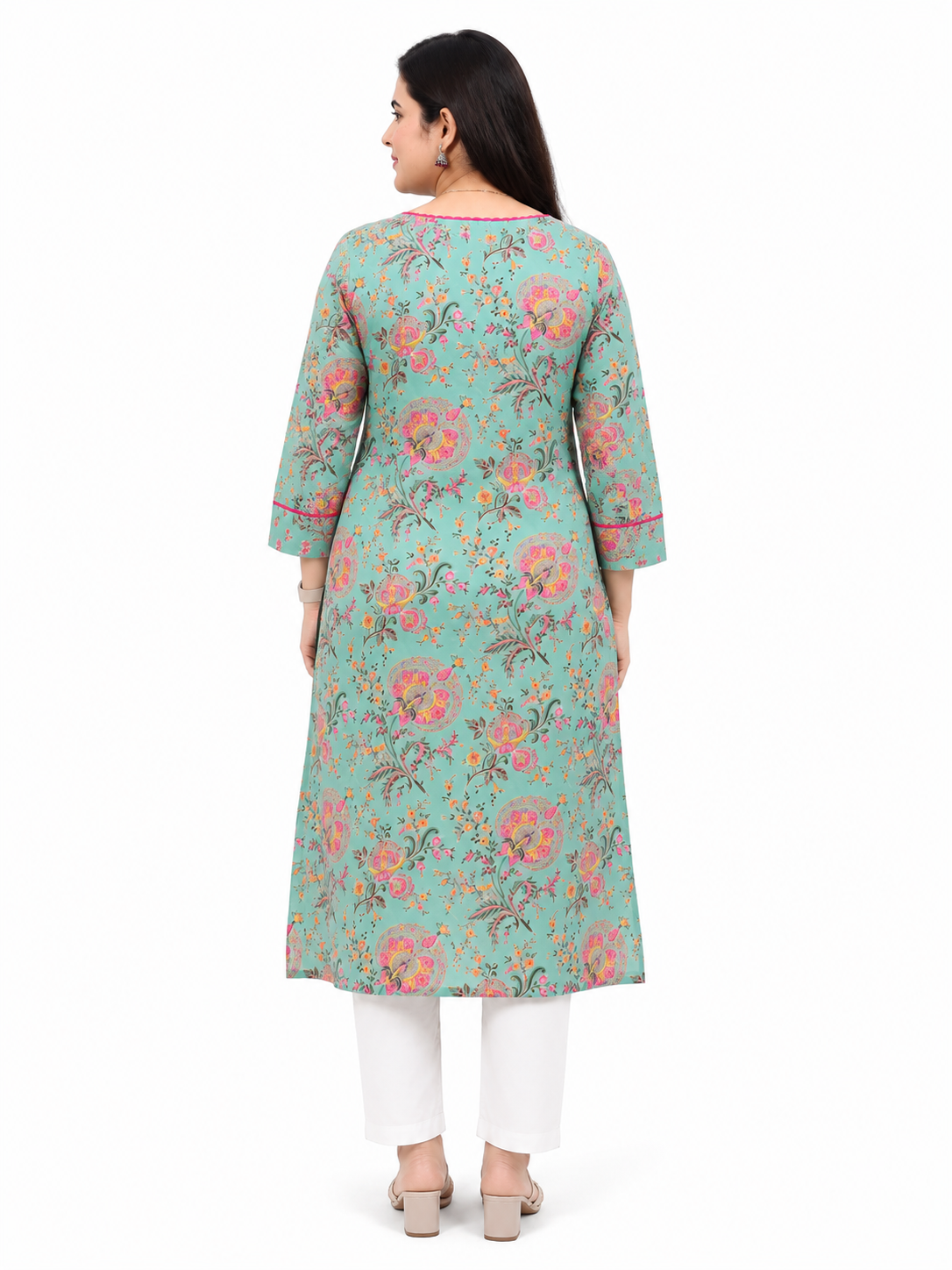 Gulmohar Cotton kurti for women floral