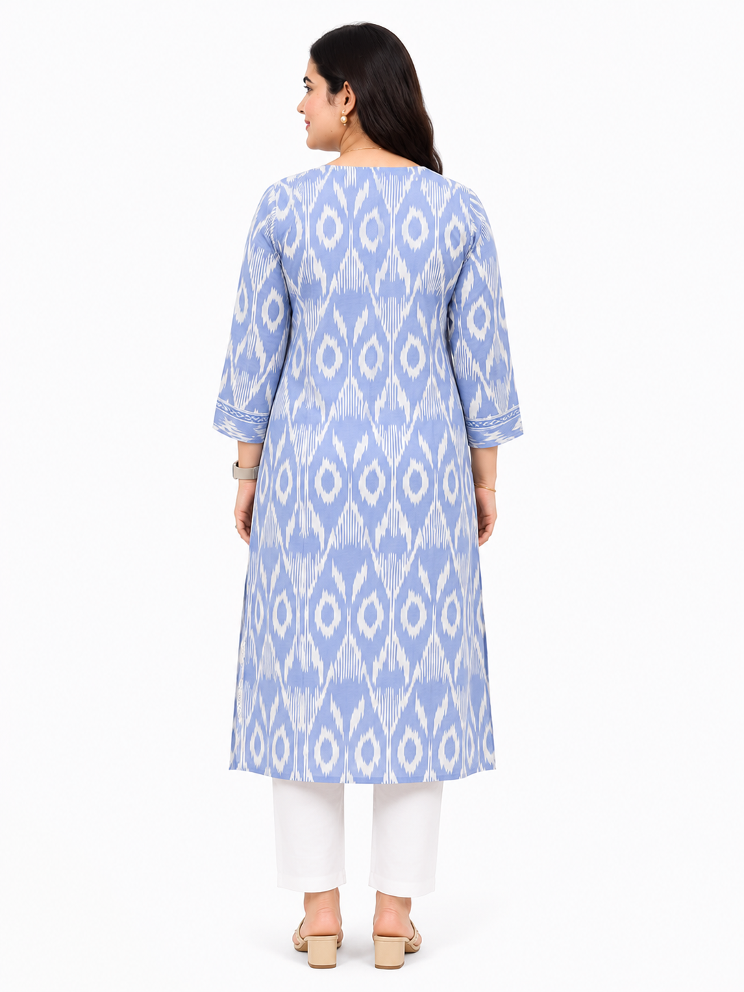 Gulmohar Cotton kurti for women blue