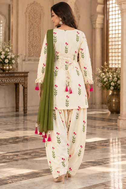 NAZAKAT Cotton printed Farshi Salwar Suit