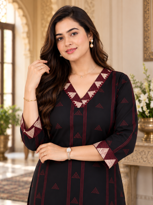 Gulmohar Cotton kurti for women