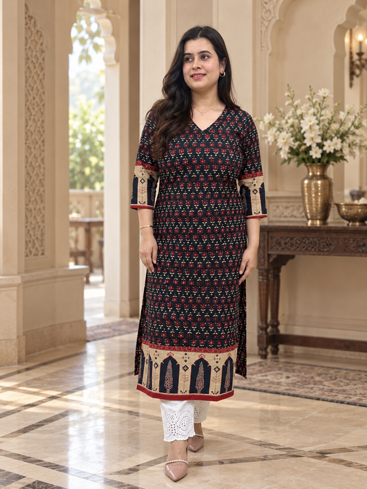 Airy Cotton kalamkari kurti for women