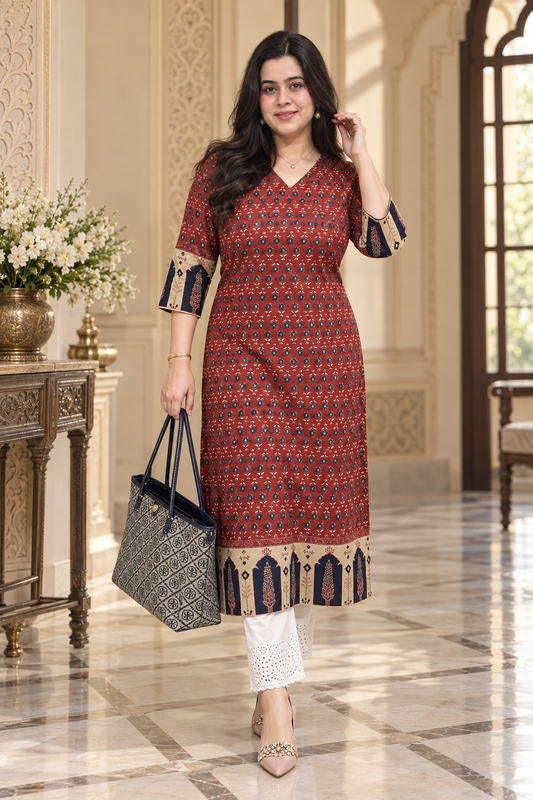 Airy Cotton Arjakh Kurti for women