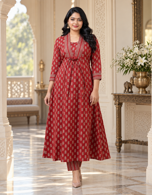 Bagru Red Suit