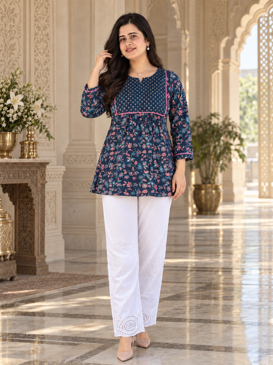 Short Cotton tunics for women