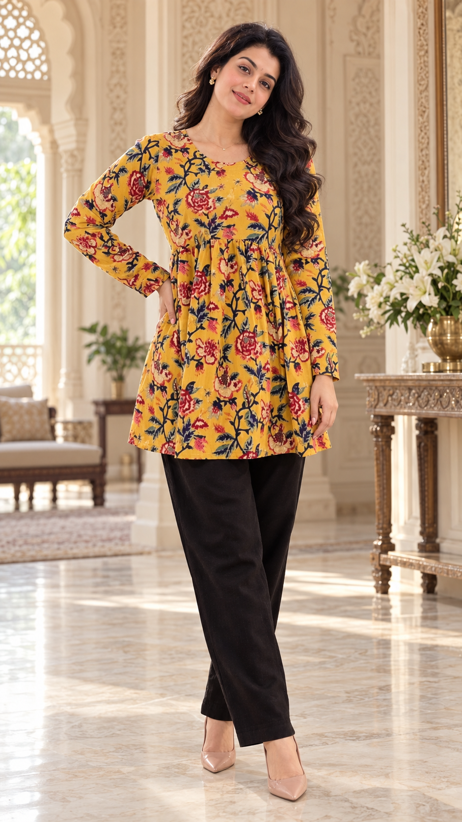 Short Cotton tunic for women