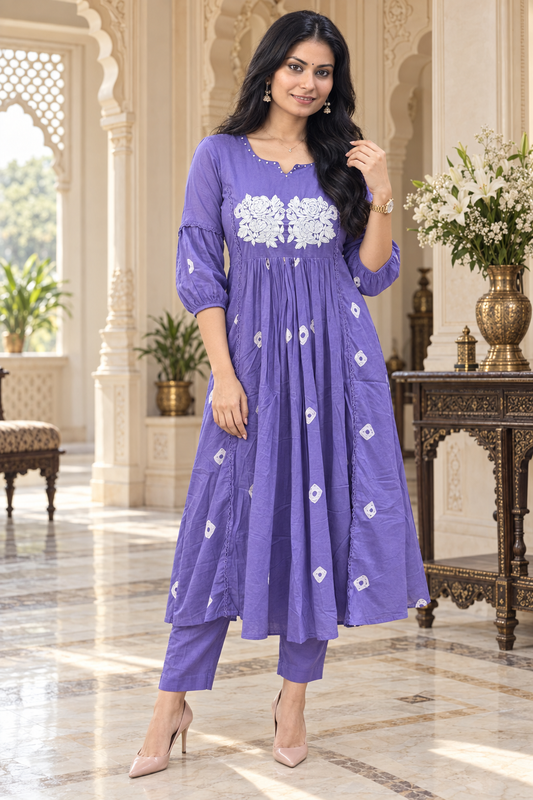 Premium Mul Cotton Kurta Set For Women  GRC  LIL