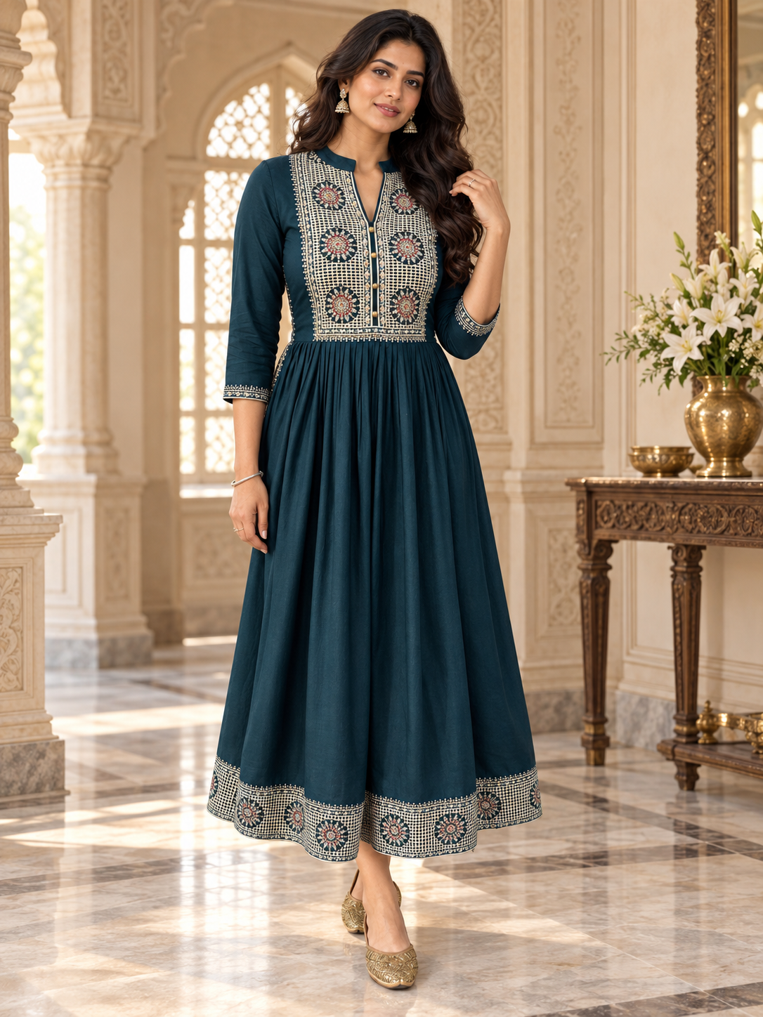 Naira cut Kurti D5 Morpankhi