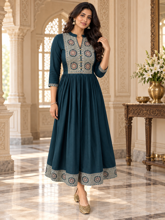 Naira cut Kurti D5 Morpankhi