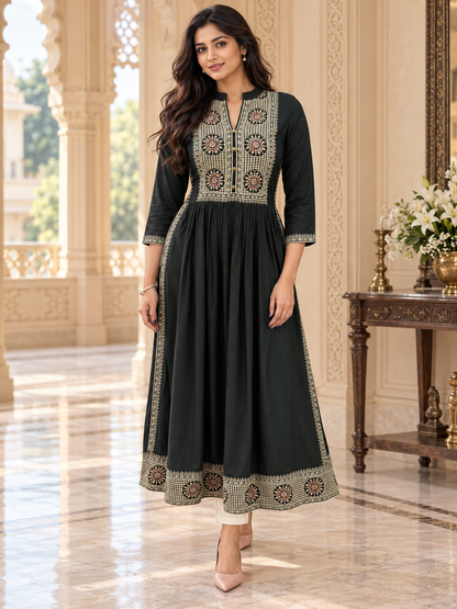 Naira cut Kurti D5 Olive