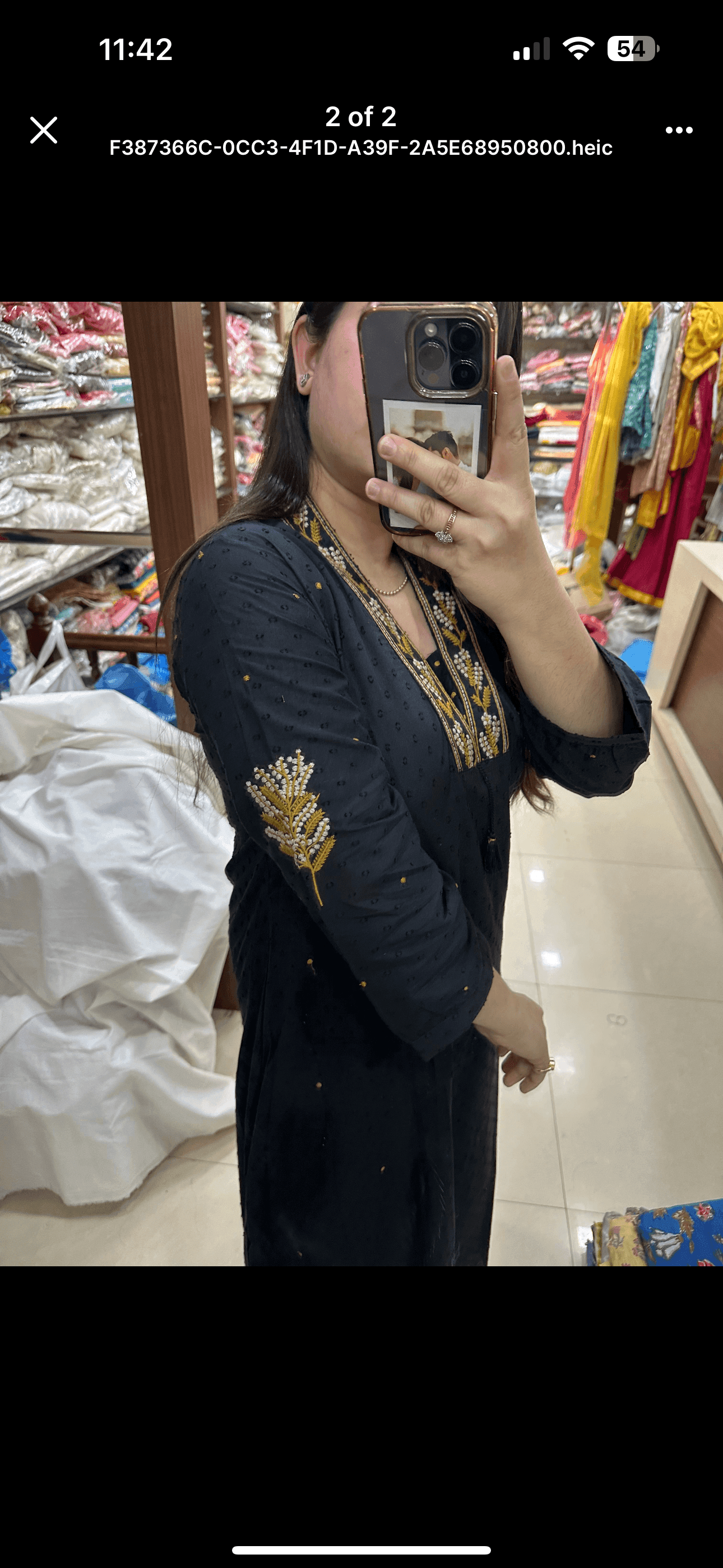 Cotton Black Suit - Vijay Laxmi