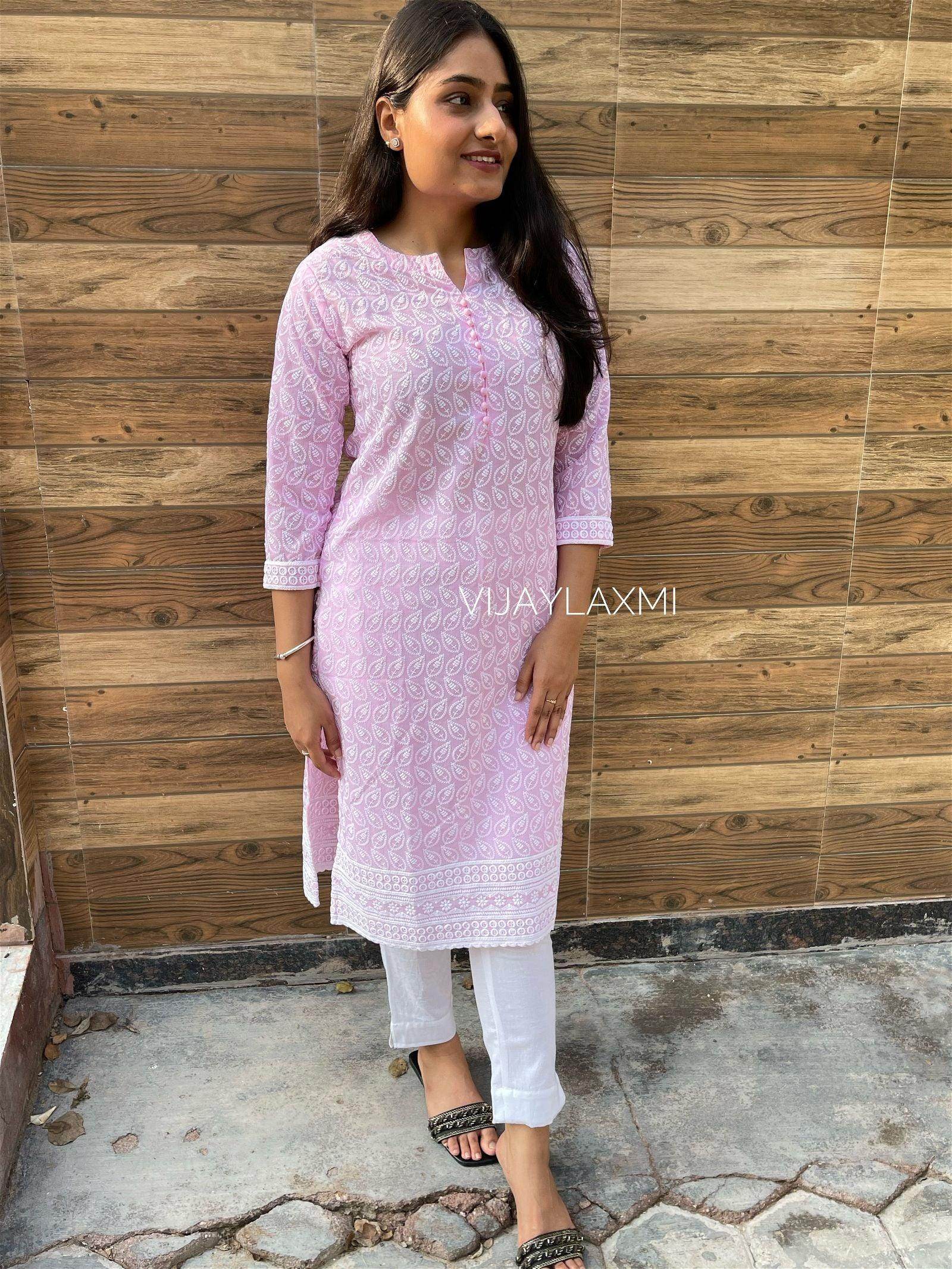 Cotton Kurta Pant Set - Vijay Laxmi