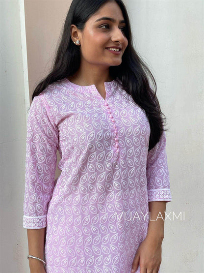 Cotton Kurta Pant Set - Vijay Laxmi