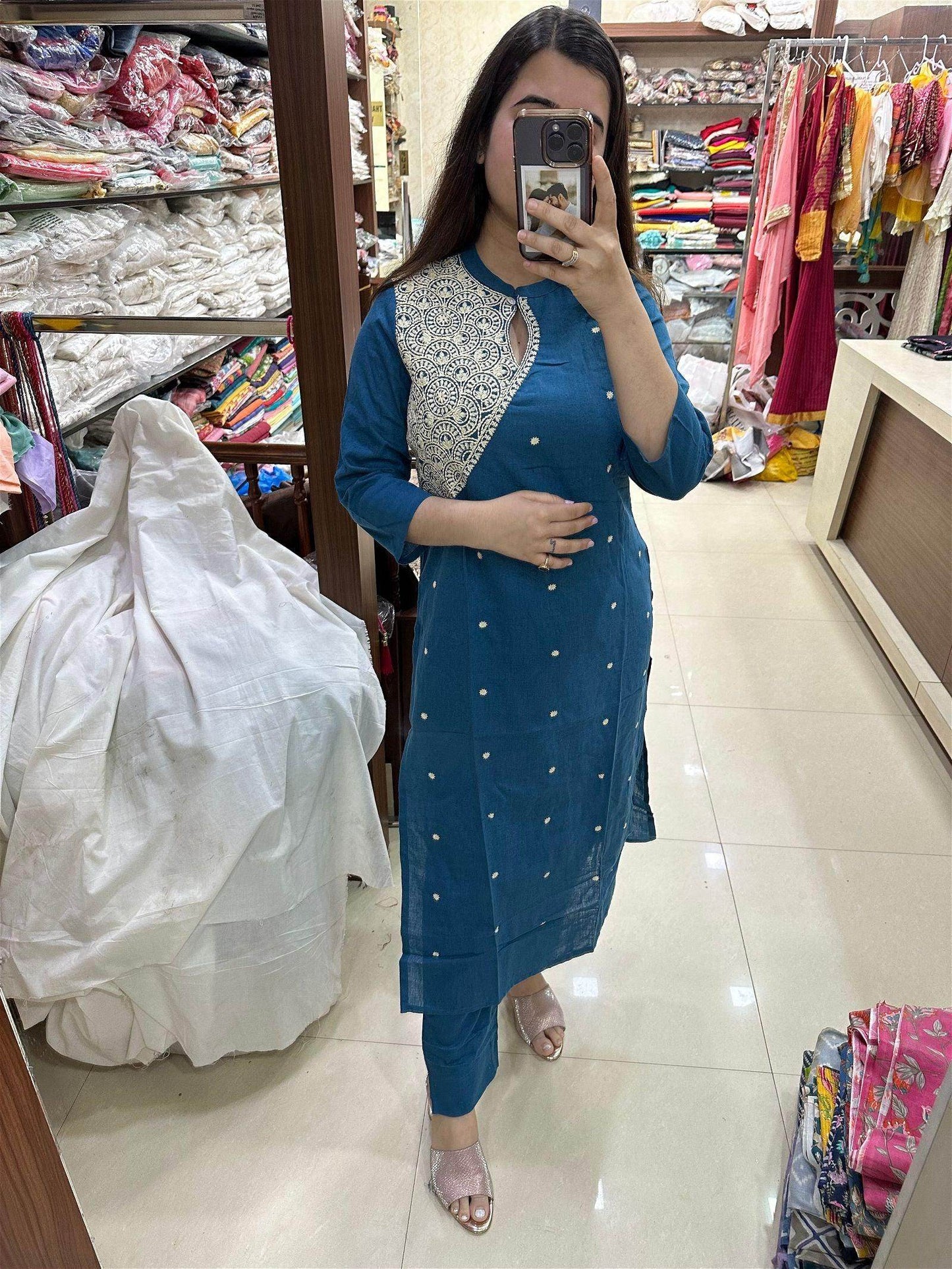 Cotton Kurta Set - Vijay Laxmi