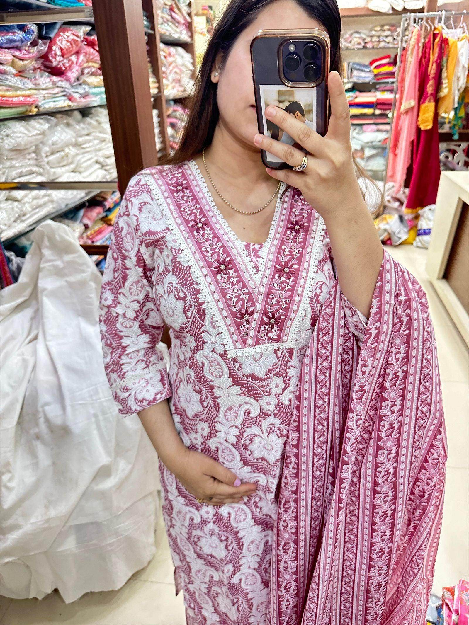 Cotton Kurta Set - Vijay Laxmi