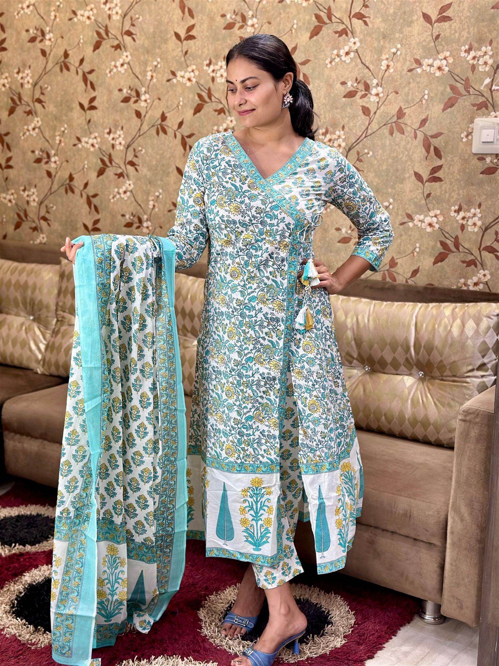 Cotton Suit Set For Women - Vijay Laxmi