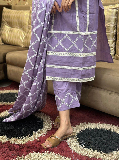 Cotton Suit Set For Women - Vijay Laxmi