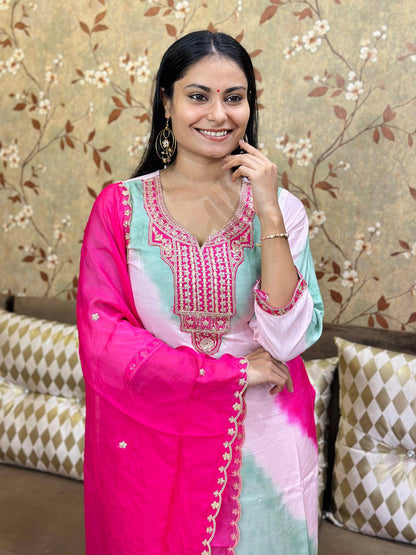 Pure Viscose Soft Silk Suit - Vijay Laxmi