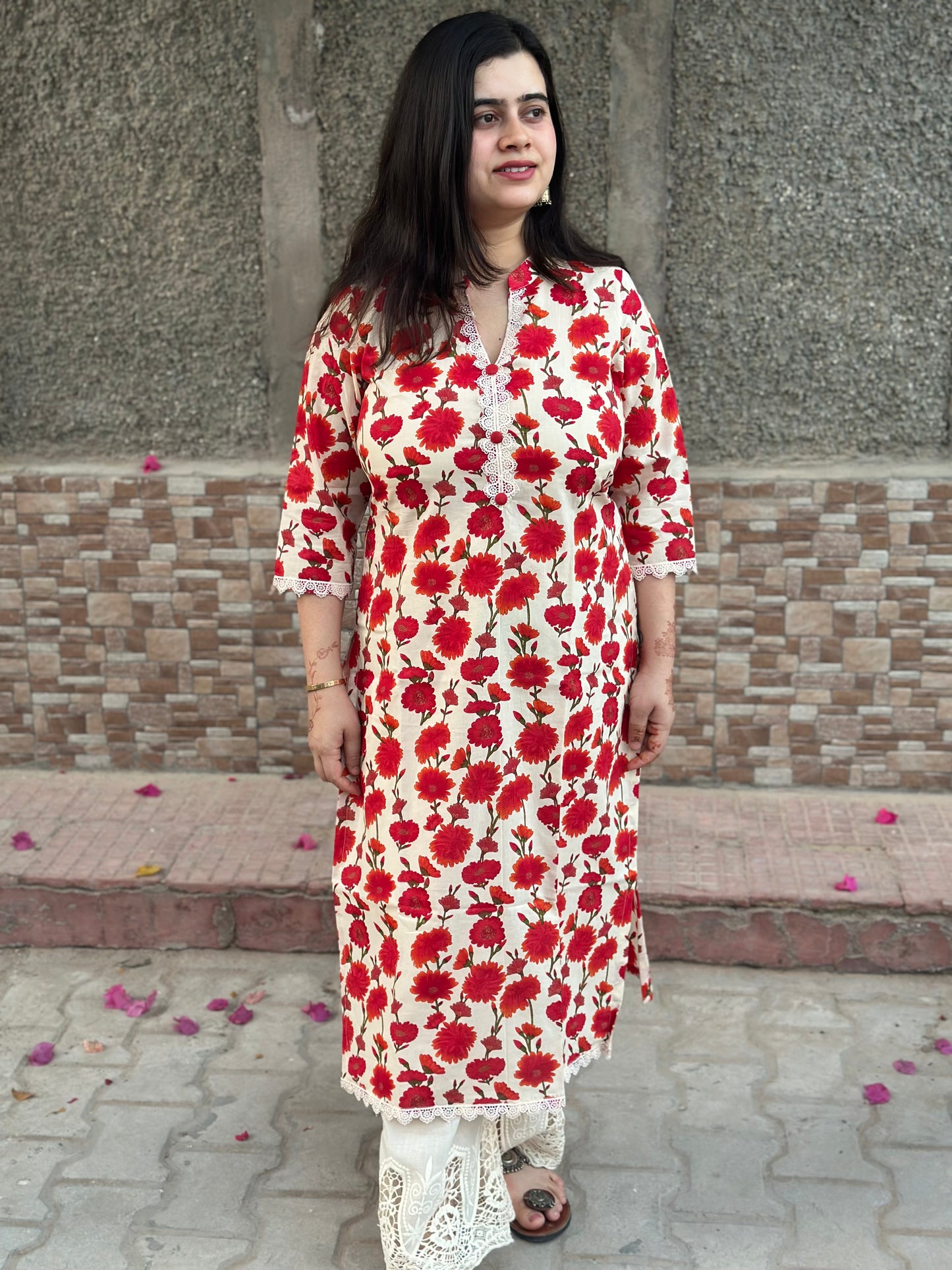 Airy Cotton Kurti for women floral