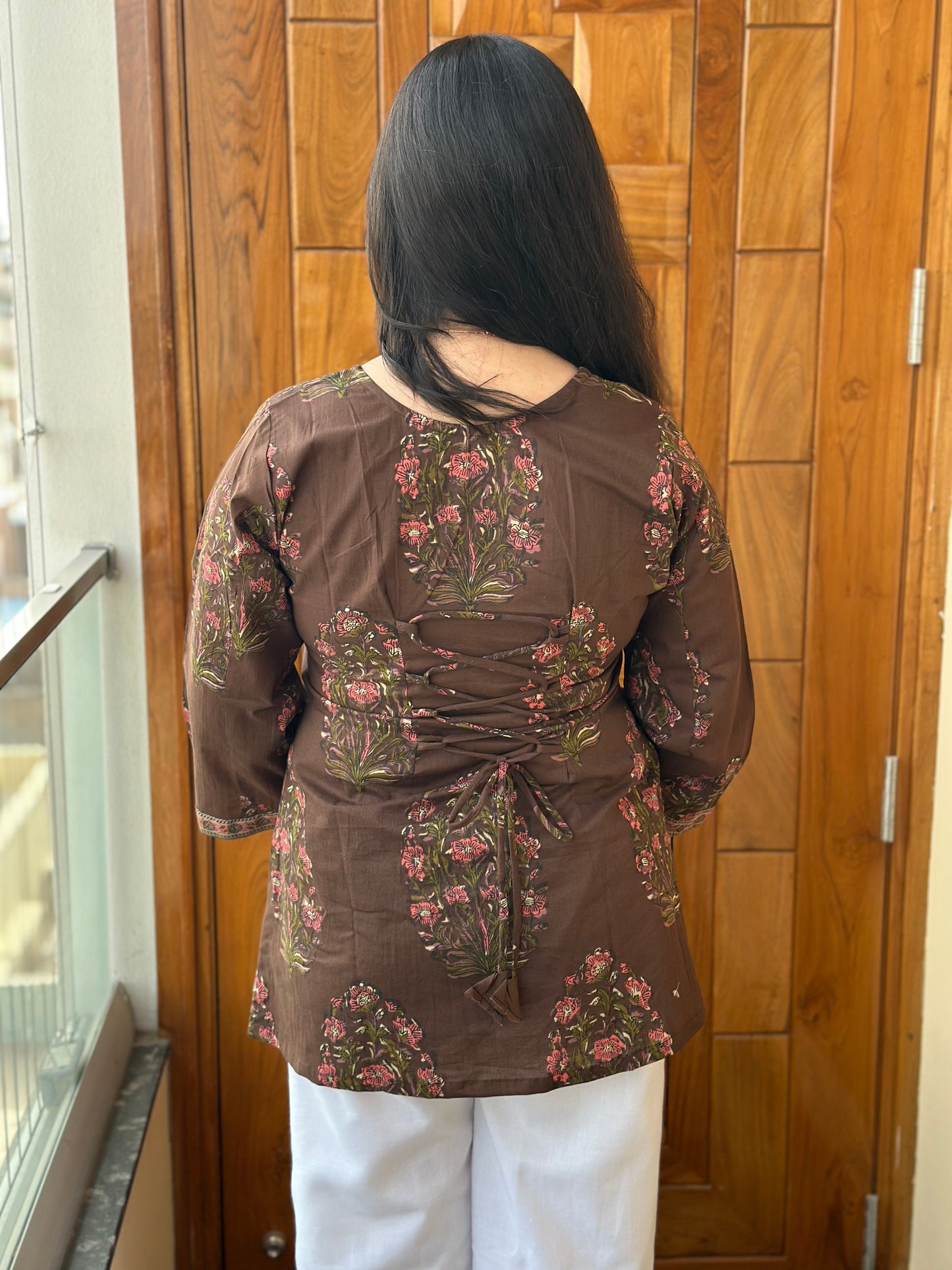 Jasmine short kurti Brown