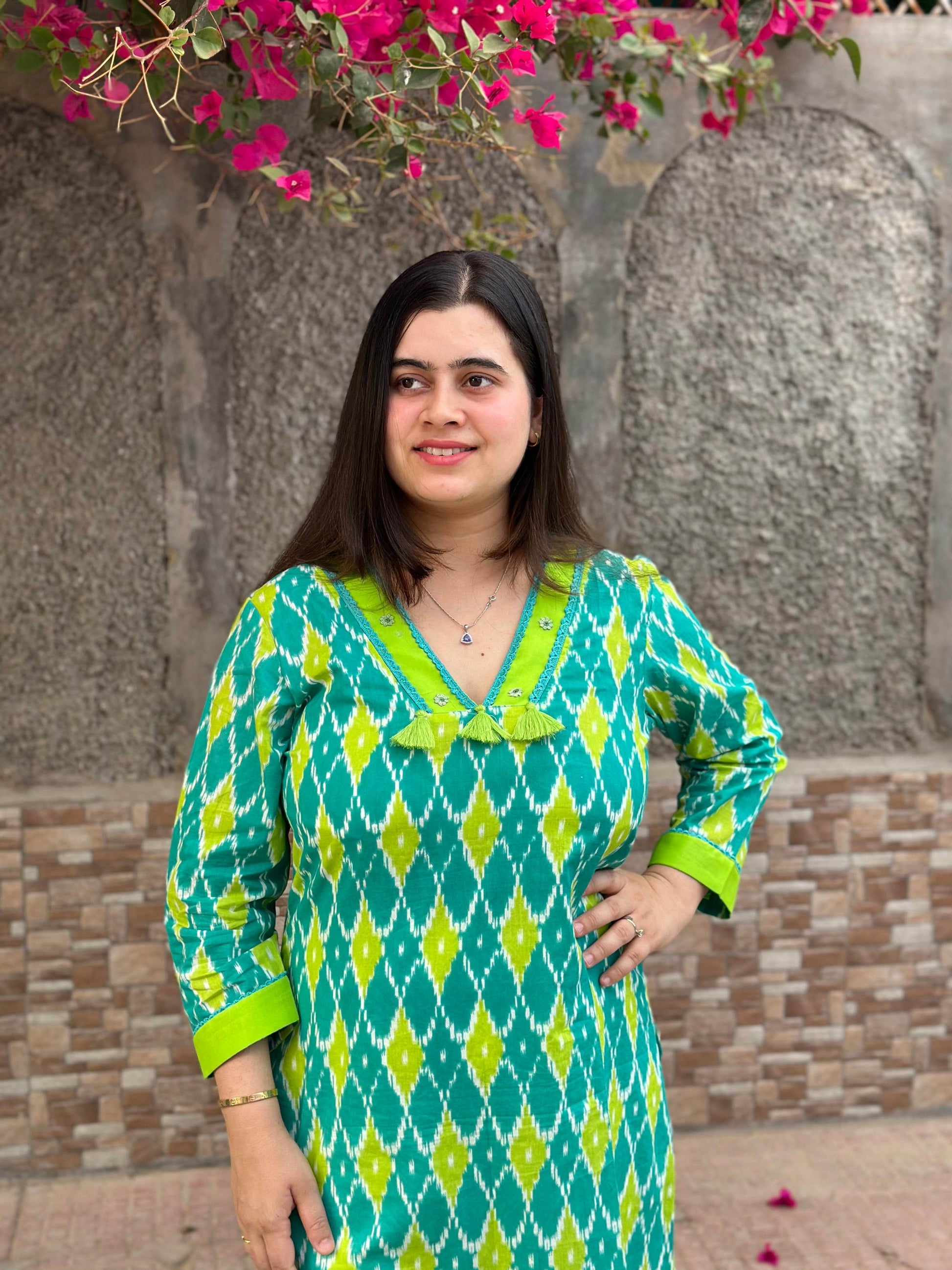 Airy cotton kurti for women - Vijay Laxmi