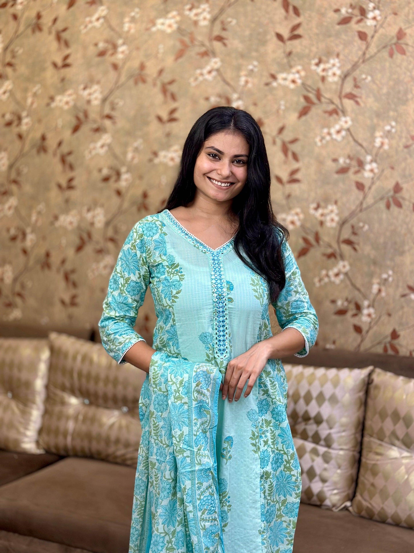 Premium Cotton Suit For Women - Vijay Laxmi