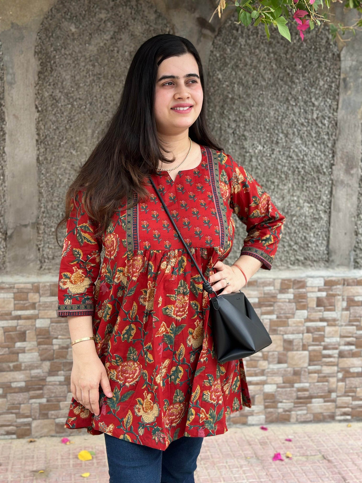 Short Cotton tunics for women - Vijay Laxmi