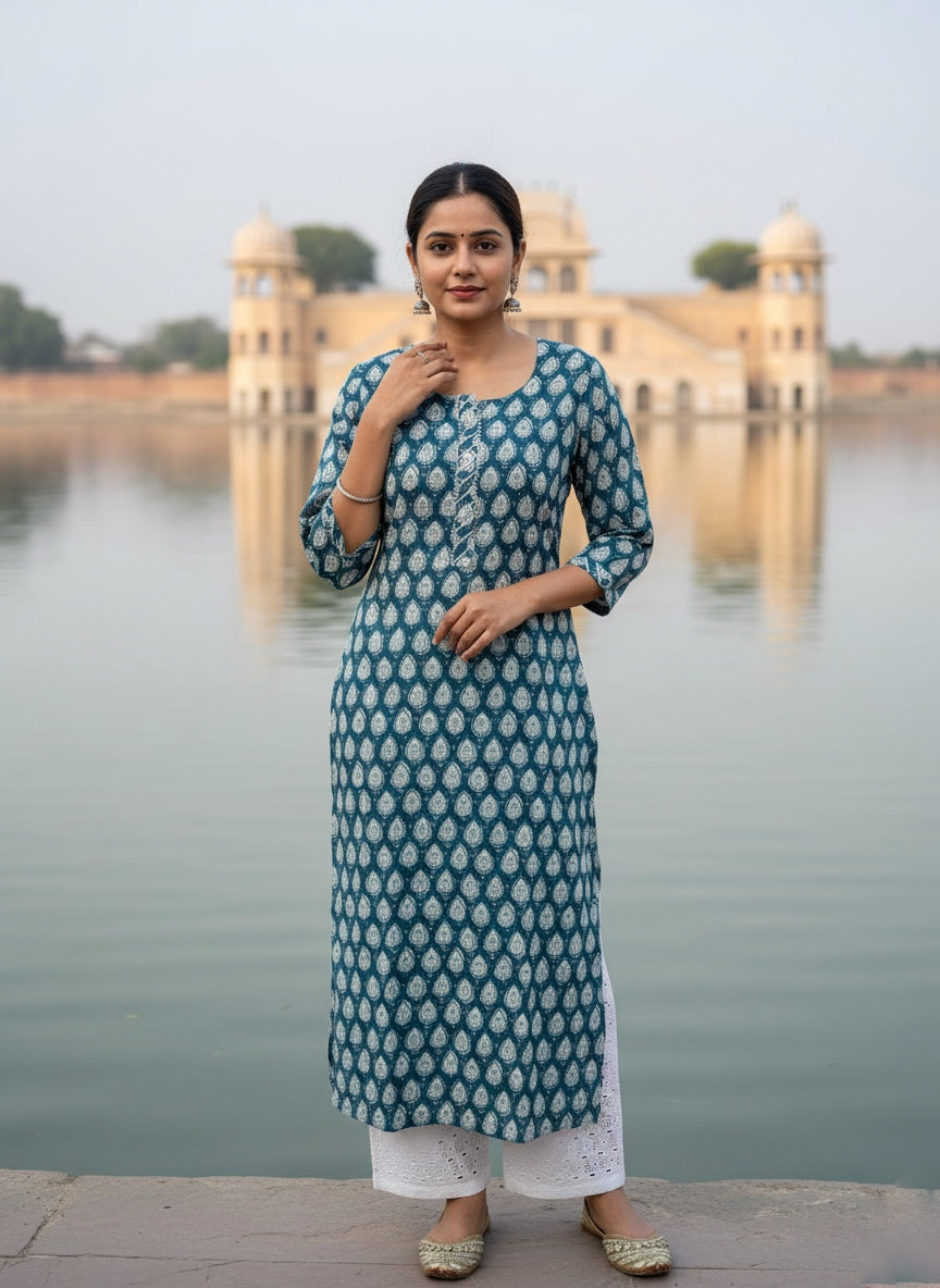 Jaipur Print Kurti EYE03