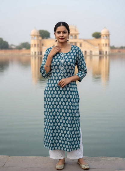 Jaipur Print Kurti EYE03