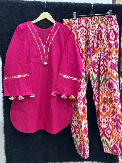 Jasmine Farshi Salwar Suit Pink