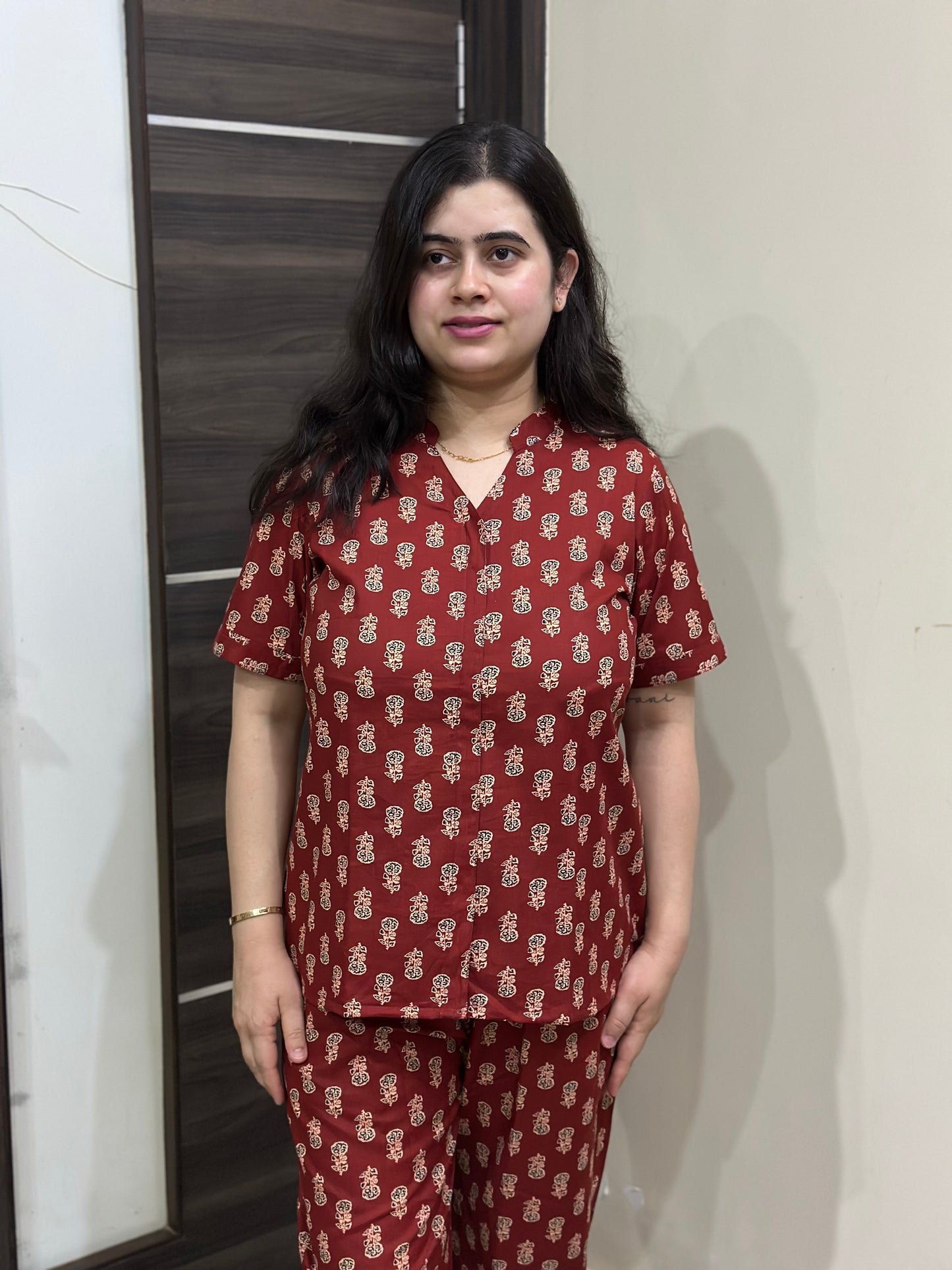 Noor Premium cotton night wear cord set