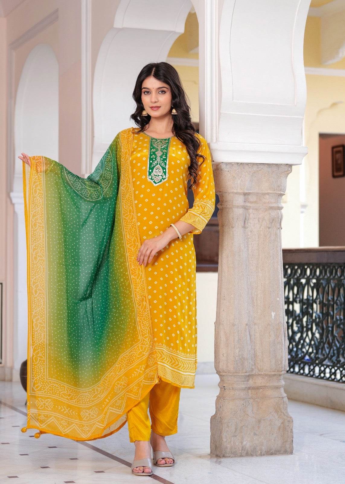 Soft Crepe Silk Suit For Women - Vijay Laxmi