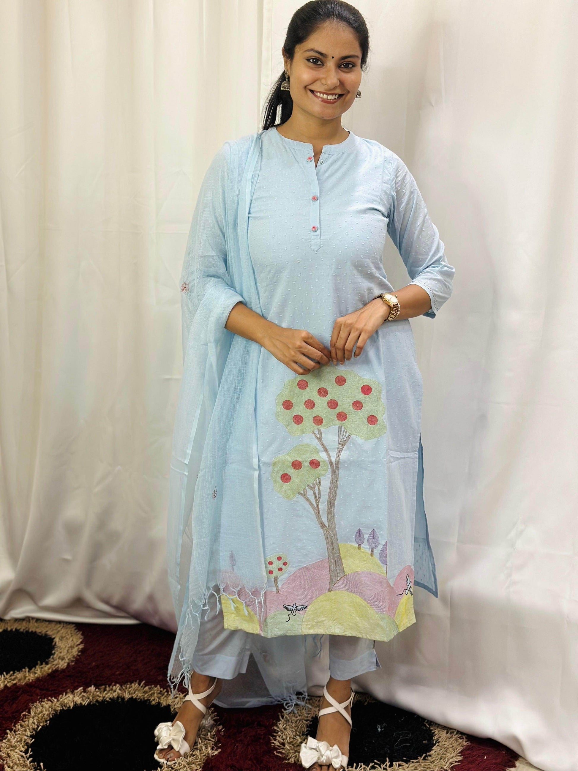 Cotton Kurta Set for Women - Vijay Laxmi