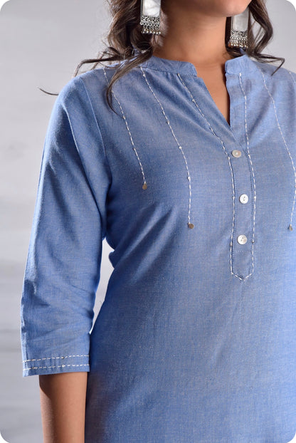 Denim Cotton kurti