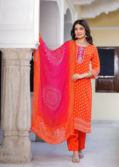Soft Crepe Silk Suit For Women Org - Vijay Laxmi