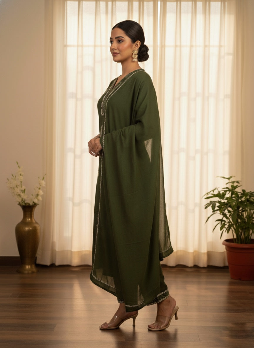 Premium Cotton kurta set for women with doriya  dupatta