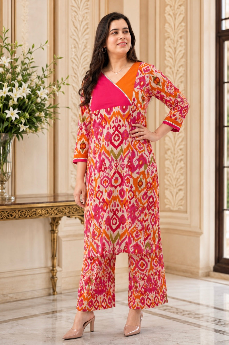 Gulzar printed cotton suit set