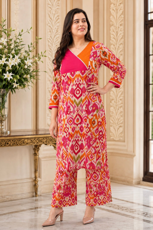Gulzar printed cotton suit set